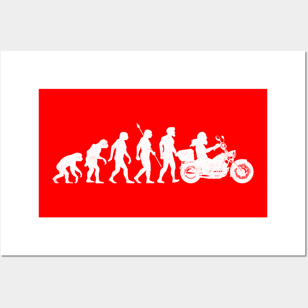 Evolution Biker Wall Art by avshirtnation